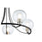 Quorum Clarion Chandelier, Noir