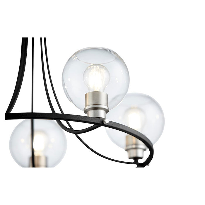 Quorum Clarion Chandelier, Noir