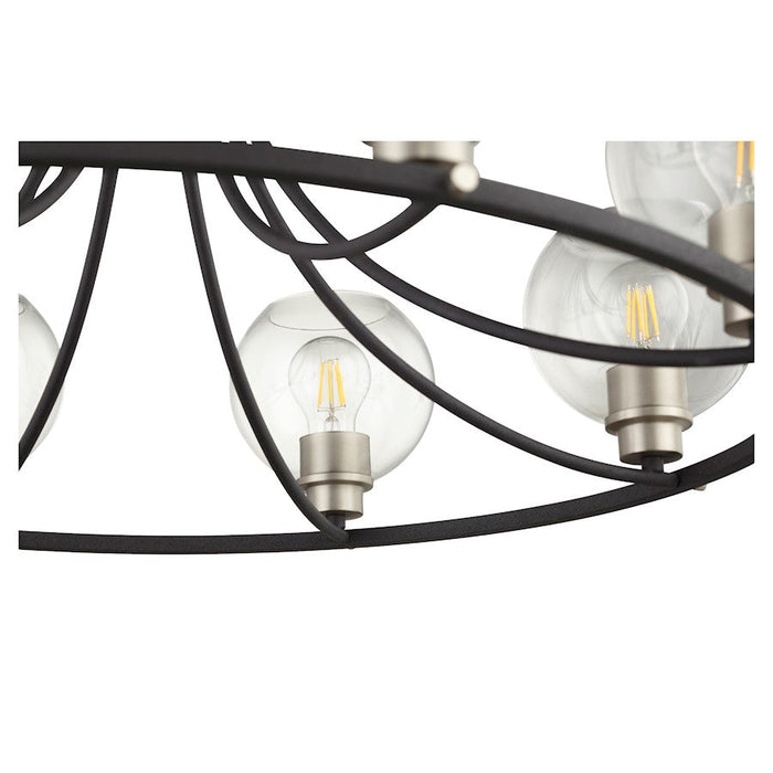 Quorum Clarion Chandelier, Noir