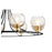 Quorum Clarion Chandelier, Noir