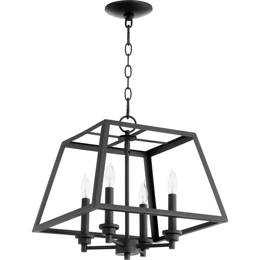 Quorum 4 Light 15" Pendant, Noir - 675-4-69