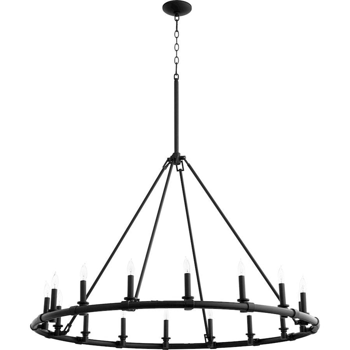 Quorum Ronda Chandelier, Noir