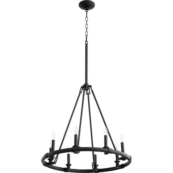 Quorum Ronda Chandelier, Noir