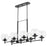 Quorum Lyon 8 Light Linear Chand, Matte Black/Clear 688-8-59