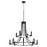 Quorum Olympus 12 Light Chandelier, Noir - 696-12-69