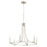 Quorum Olympus 6 Light Chandelier, Satin Nickel - 696-6-65