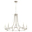 Quorum Olympus 9 Light Chandelier, Satin Nickel - 696-9-65