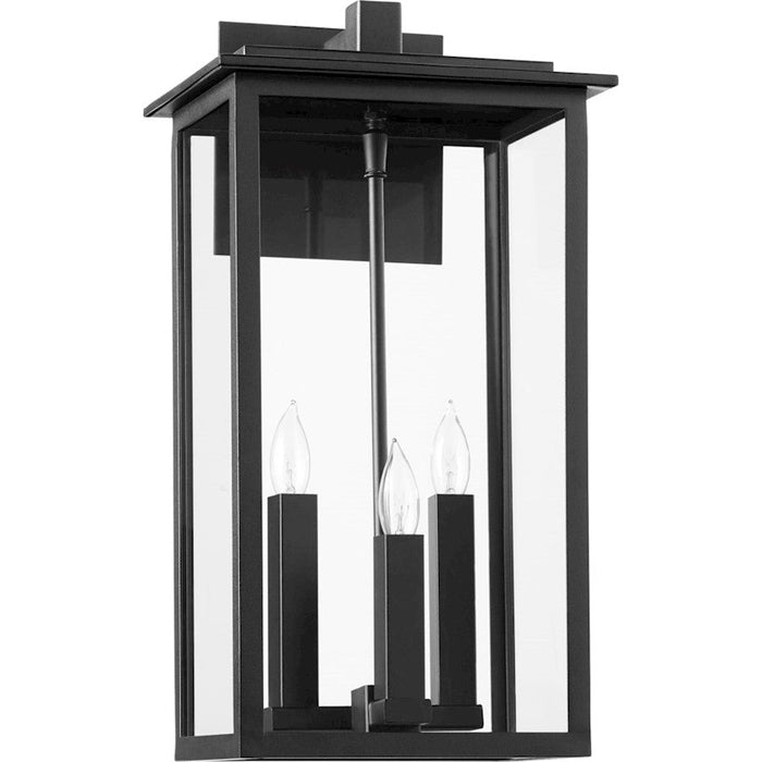 Quorum Westerly Outdoor 3 Light Wall Mount, Noir - 7027-3-69