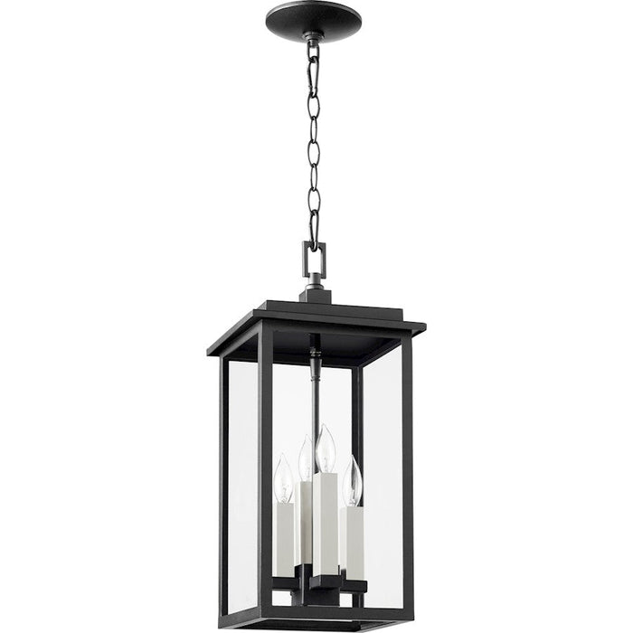 Quorum Westerly 4 Light Pendant, Noir