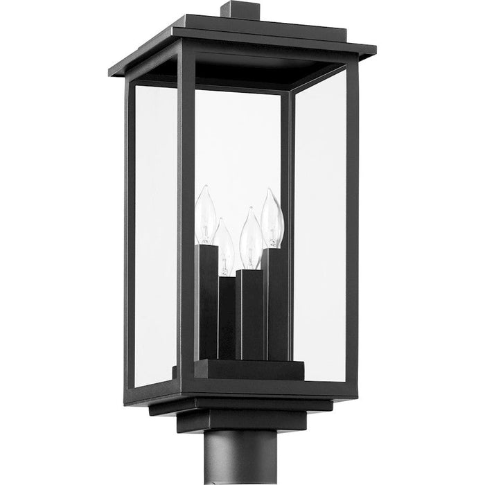 Quorum Westerly 4 Light Post Light , Noir - 7029-4-69