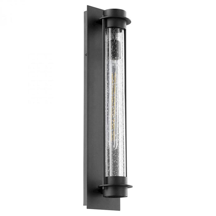 Quorum Roope 1 Light 24" Outdoor Lantern, Noir/Clear Seeded - 708-24-69