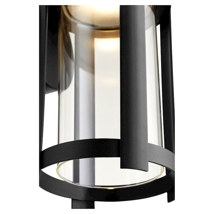 Quorum Solu 1 Light Outdoor Lantern, Noir/Clear