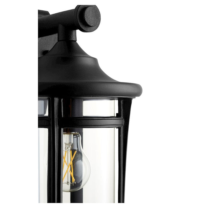 Quorum Haley 1 Light Outdoor Lantern, Noir/Clear