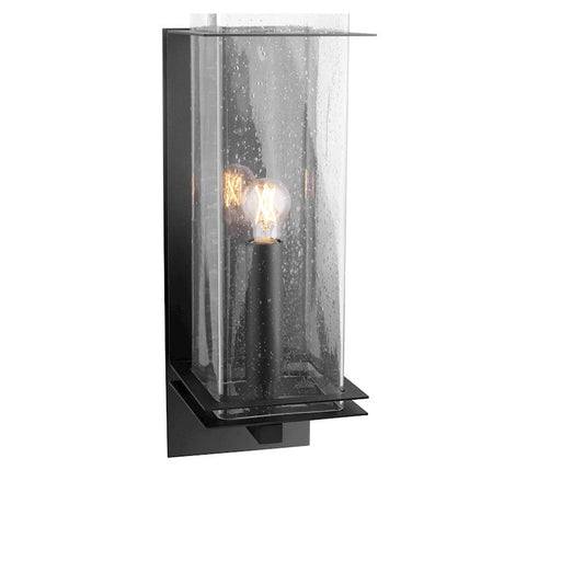 Quorum Balboa 8" Wall Lantern, Noir/Clear Seeded