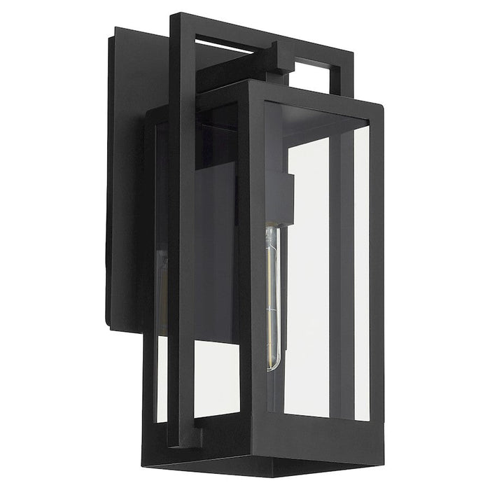 Quorum Marco 18" Lantern, Textured Black/Clear - 736-18-69