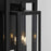 Quorum Marco 3 Light 22" Lantern, Textured Black/Clear