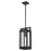 Quorum Marco 18" Pendant, Textured Black/Clear