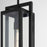 Quorum Marco 18" Pendant, Textured Black/Clear