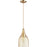 OPEN BOX ITEM: Quorum 7.5" Champagne Pendant, Aged Brass - 8042-80