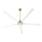 Quorum Revel 80" Patio Fan, Aged Brass/Studio White