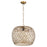 Quorum 1 Light Linked Sphere Pendant, Artisan's Brass - 81-75