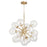 Quorum Rovi 13 Light Pendant, Aged Brass/Clear 8132-13-80