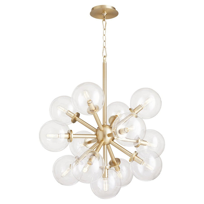 Quorum Rovi Pendant, Aged Brass/Clear