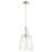 Quorum 1 Light 10" Pendant, Aged Brass - 8142-80