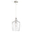 Quorum 1 Light 9.75" Pendant, Satin Nickel - 8143-65