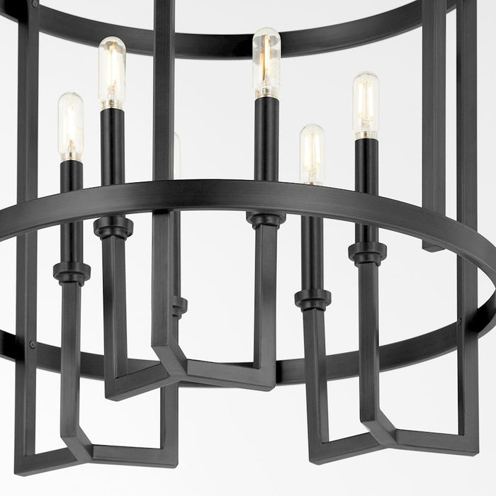 Quorum Merrick 6 Light Entry, Matte Black