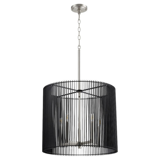 Quorum Finura 5 Light Pendant, Satin Nickel - 819-5-65