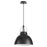 Quorum 15" Pendant, Matte Black - 823-59