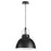 Quorum 15" Pendant, Matte Black