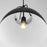 Quorum 15" Pendant, Matte Black