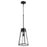 Quorum 1 Light 15" Pylon Pendant, Noir/Clear - 826-69