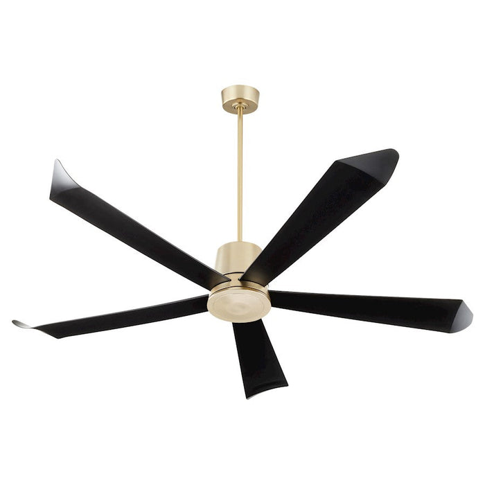 Quorum Rova 72" Patio Fan, Aged Brass 82725-80