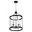 Quorum Empire 5 Light Entry Light, Noir/Aged Brass - 829-5-6980