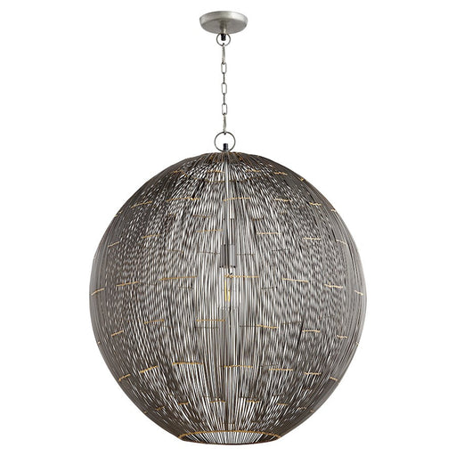 Quorum 1 Light 26" Wire Sphere Pendant, Charcoal - 831-26-93