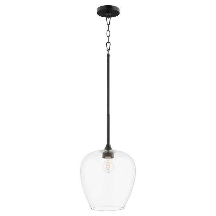 Quorum Veno 1 Light Pendant, Matte Black - 858-59