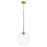 Quorum Veno 1 Light Pendant, Aged Brass - 858-80