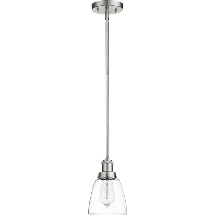 Quorum 6" Clear Bell Pendant