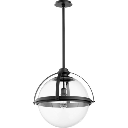 Quorum 20" Meridian Globe Pendant, Noir