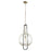 Quorum 1 Light 14" Txt Glass Pendant, Noir/Satin Nickel - 89-14-6965