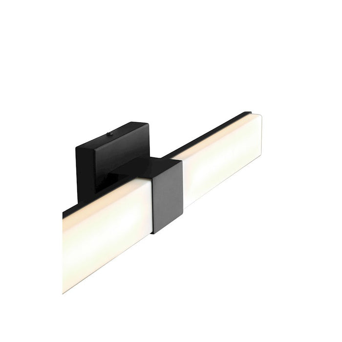 Quorum Led 2X9W Vanity, Matte Black