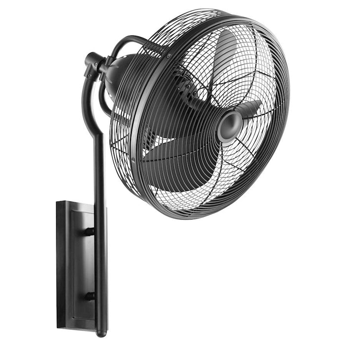 Quorum Veranda 4 Blades Patio Fan, Matte Black - 92413-59