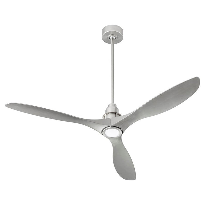 Quorum Marino 1 Light Ceiling Fan, Satin Nickel - 97543-65