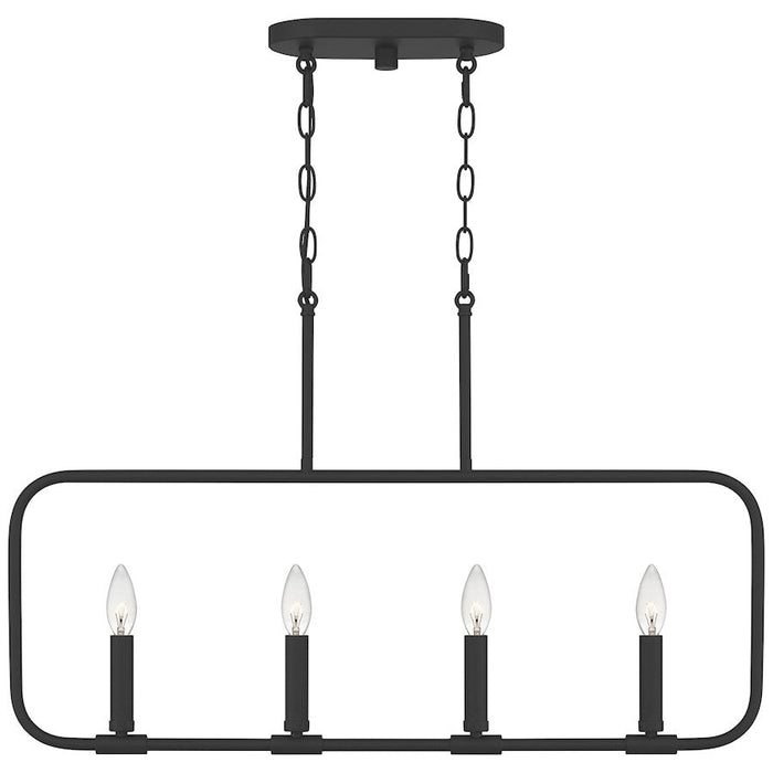 Quoizel Abner 4 Light Island Chandelier, Polished Chrome - ABR432C