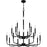 Quoizel Abner Chandelier, Matte Black