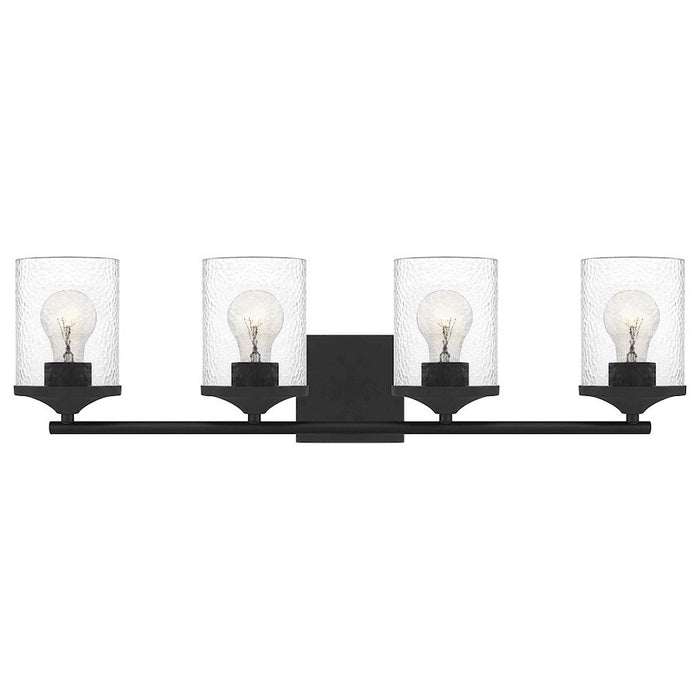 Quoizel Abner 4 Light Bath Light, Matte Black - ABR8628MBK