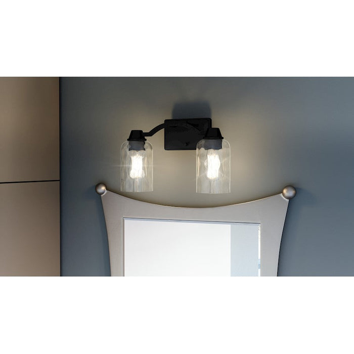 Quoizel Acacia 2 Light Bath Vanity Light, Clear Water